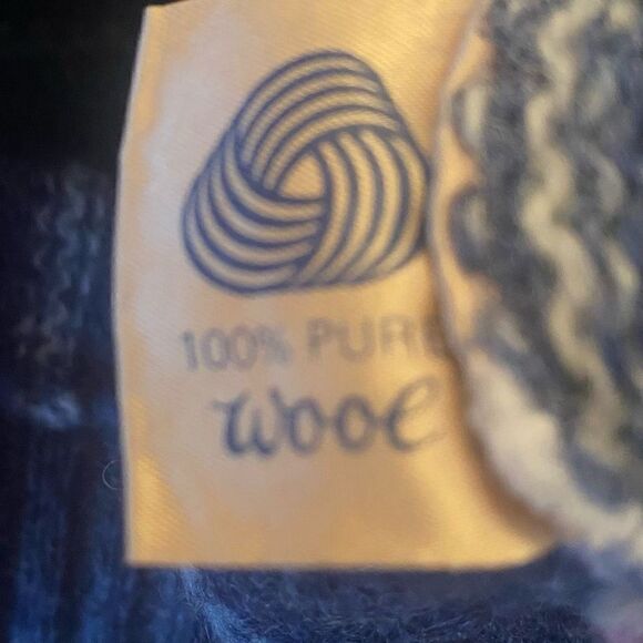 Vintage Braemar 100%  Scottish Shetland Wool Sweater Size 40 Green Pullover, D23 - Picture 6 of 9